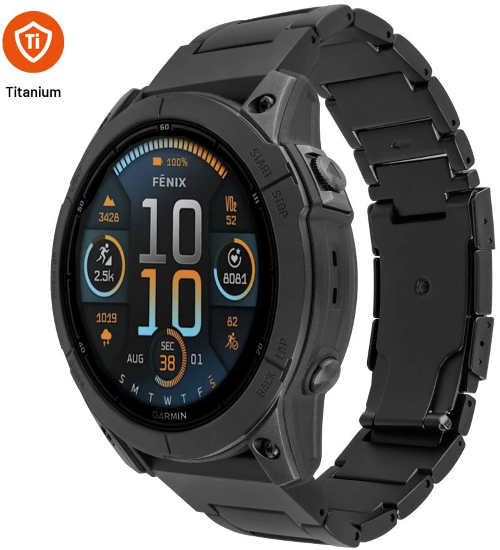 FIXED titánový na Garmin QuickFit 26 mm, čierny