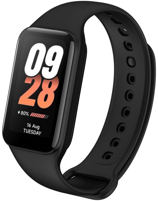 FIXED Silicone Strap na Xiaomi Smart Band 8 Active/9 Active čierny