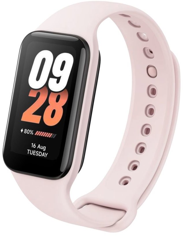 FIXED Silicone Strap na Xiaomi Smart Band 8 Active/9 Active ružový