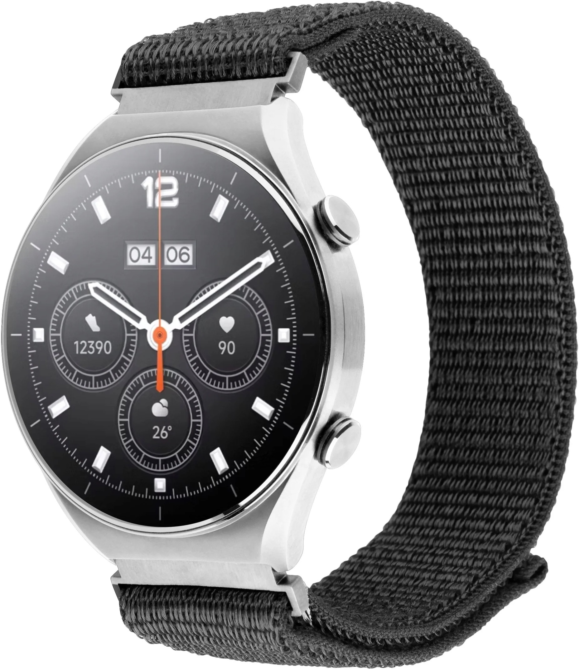 FIXED Nylon Sporty Strap pre Quick Release 18 mm tmavo sivý