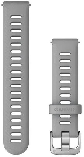 Garmin Quick Release (18 mm) silikónový, Powder Grey – Silver