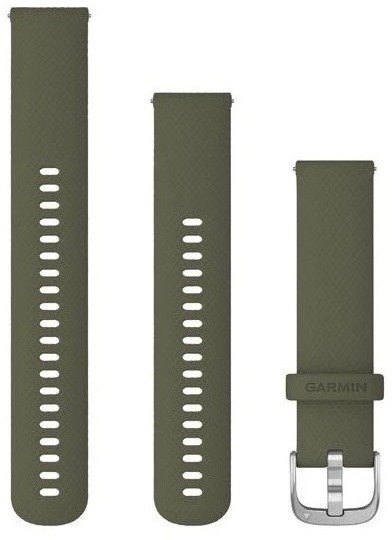 Garmin Quick Release (20 mm) silikónový, Moss – Silver