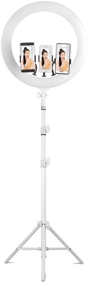 P.R.C Kruhové LED svetlo 38 cm so statívom