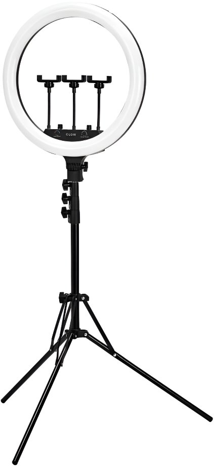 P.R.C Kruhové LED svetlo 46 cm so statívom