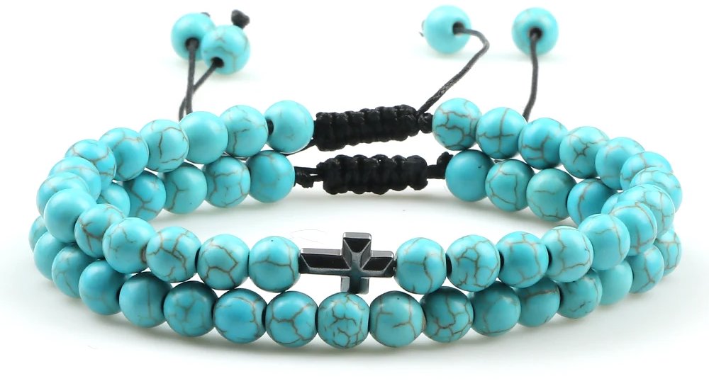 Predator Q1 Firwood pánske náramky modré, sada 2 ks