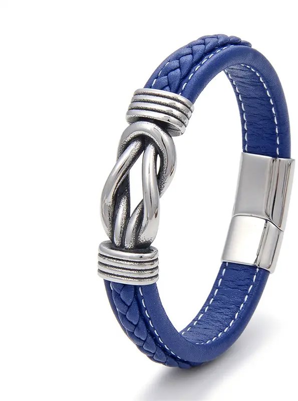 Predator Q1 Goldstone pánsky náramok modrý 22 cm