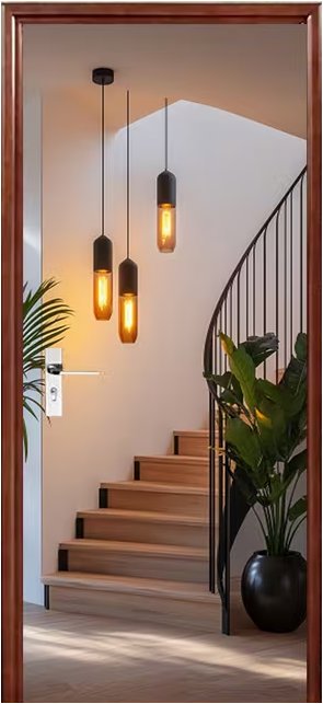 Predator Q1 Samolepiaca tapeta 2D na dvere, osvetlenie