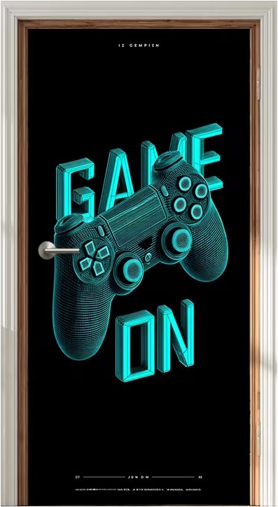 Predator Q1 Samolepiaca tapeta 2D na dvere, herný ovládač