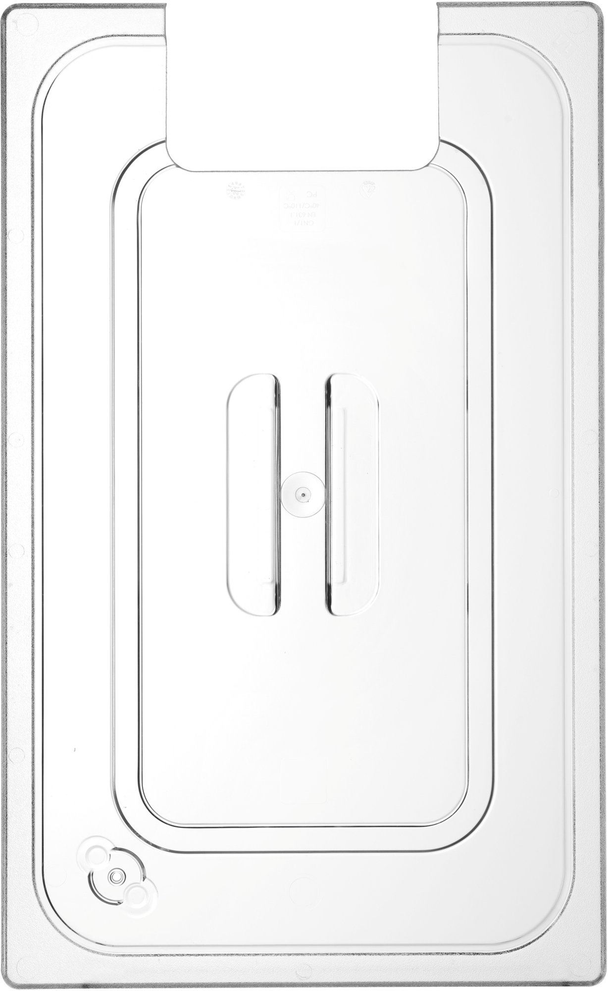 HENDI gn veko s výrezom pre sous vide, 265 x 325 mm, 864234