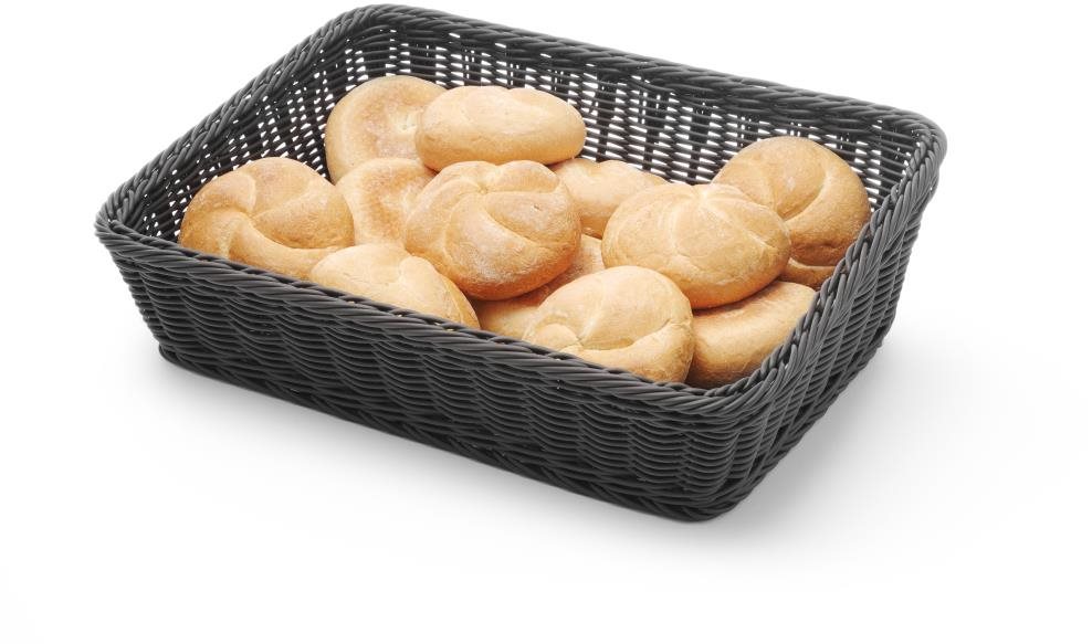 HENDI košík na pečivo čierny skosený 426678