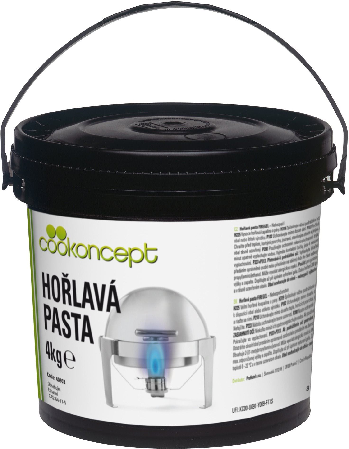 HENDI horľavá pasta 4 kg, 190401