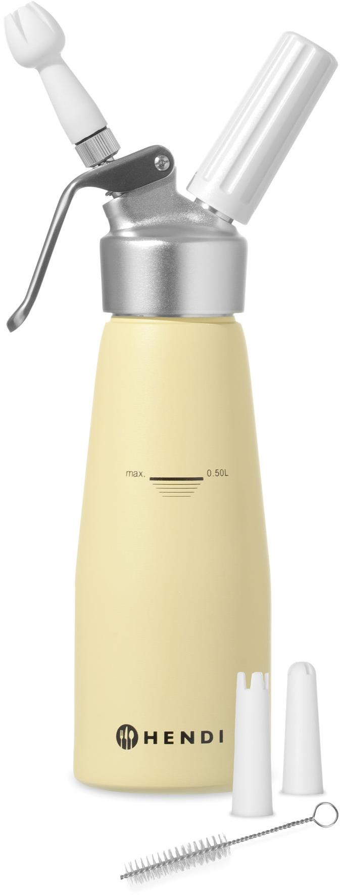 Hendi 975855 Fľaša na šľahačku Kitchen line žltá