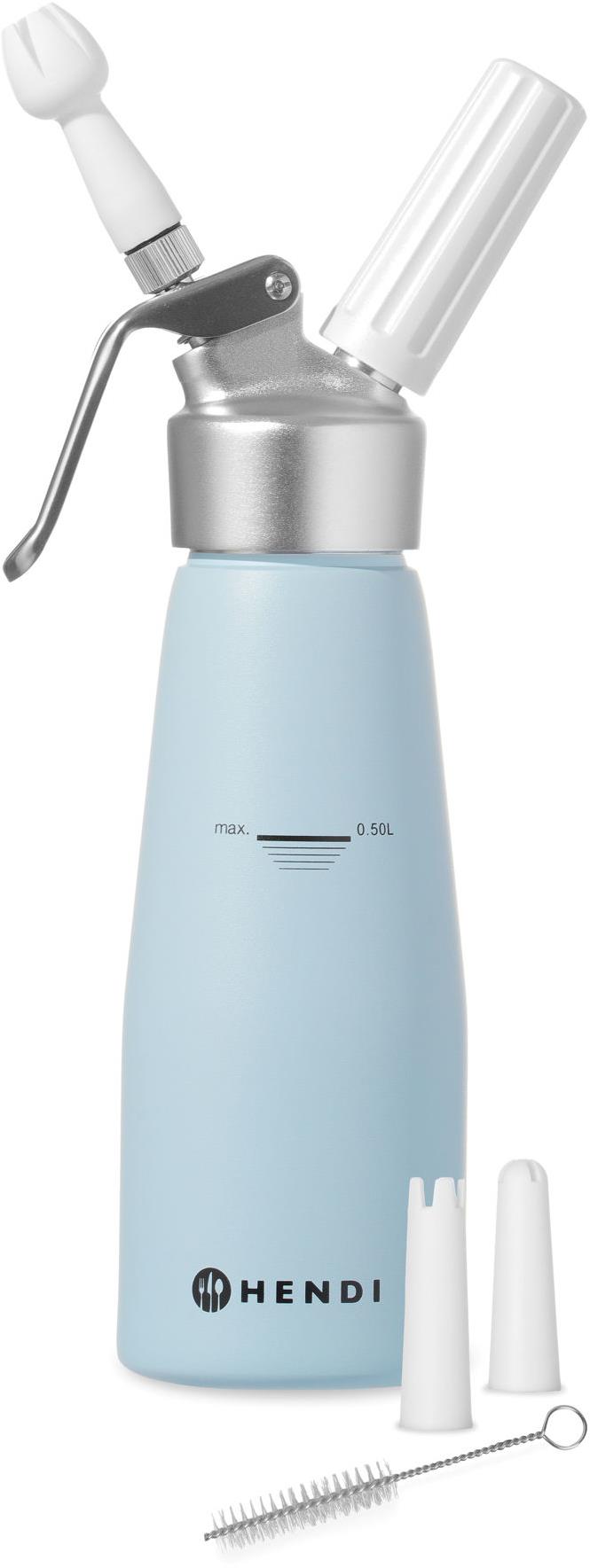 Hendi 975862 Fľaša na šľahačku Kitchen line modrá