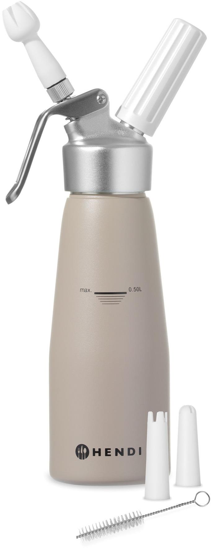 Hendi 975893 Fľaša na šľahačku Kitchen line hnedá