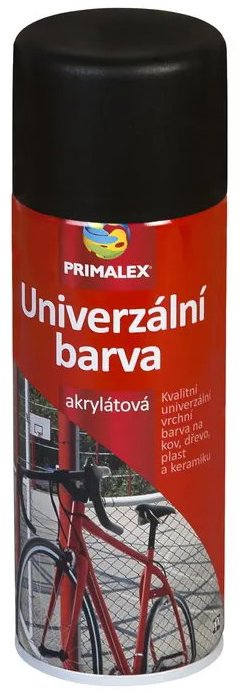 Primalex Univerzálna farba RAL 9005 čierna MAT 400 ml