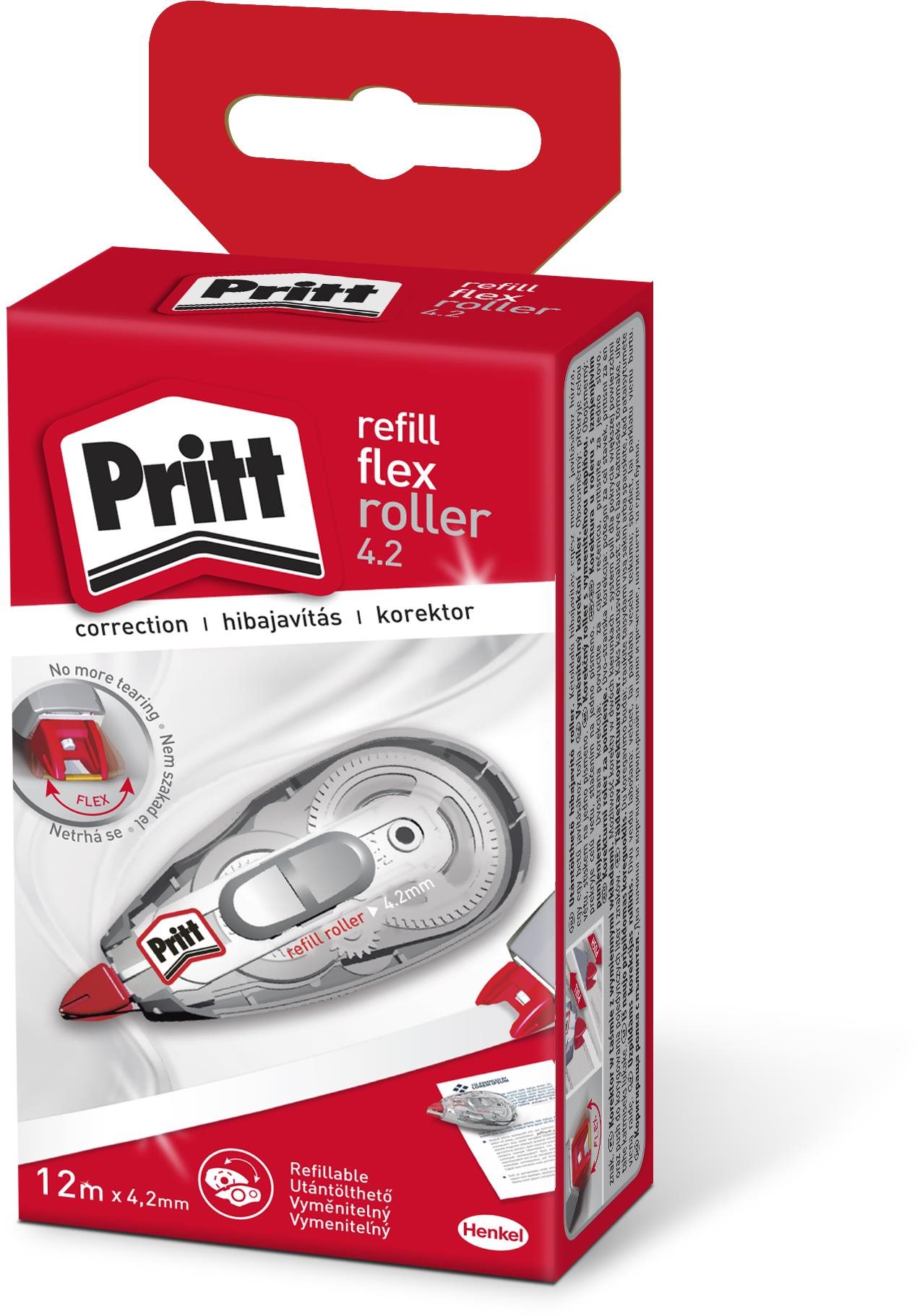 PRITT Korekčný Flex roller s vymeniteľnou náplňou 12 m, 4,2 mm