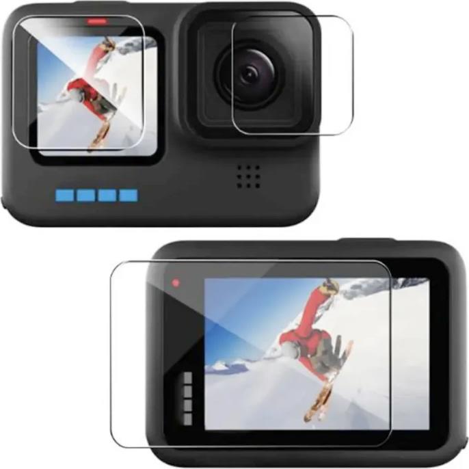 PrimeGuard Ochranné tvrdené sklo na GoPro Hero 12 Transparentné 3 ks v súprave