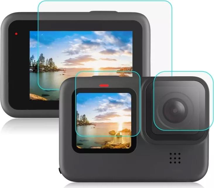 PrimeGuard Ochranné tvrdené sklo na GoPro Hero 9 Transparentné 3 ks v súprave