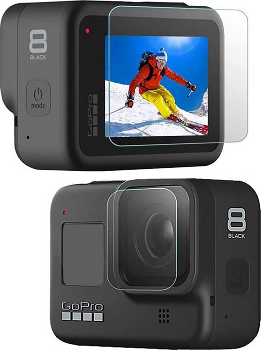 PrimeGuard Ochranné tvrdené sklo na GoPro Hero 8 Transparentné 2 ks v súprave