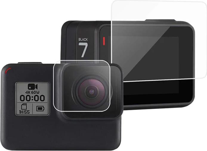 PrimeGuard Ochranné tvrdené sklo na GoPro Hero 7 Transparentné 2 ks v súprave