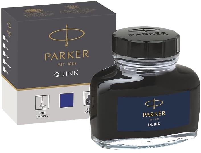 PARKER fľaškový atrament, permanentný, modrý