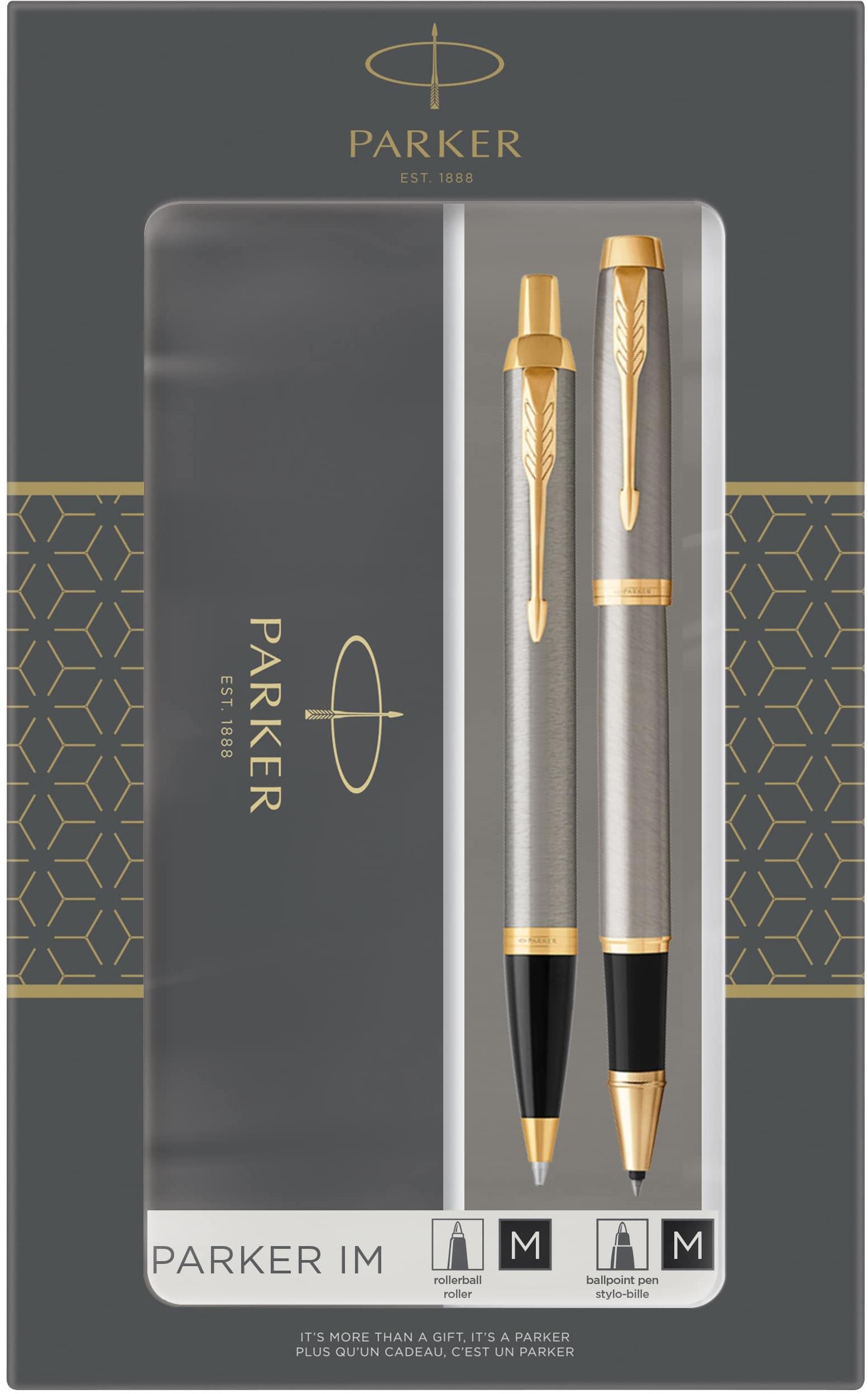 PARKER IM Brushed Metal Duo Set