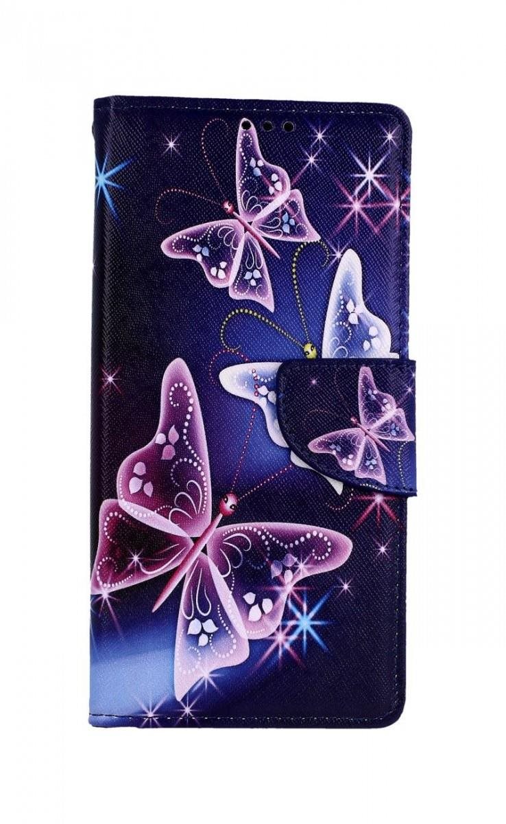 TopQ Xiaomi Redmi Note 8 Pre knižkové Modré s motýlikmi 46139