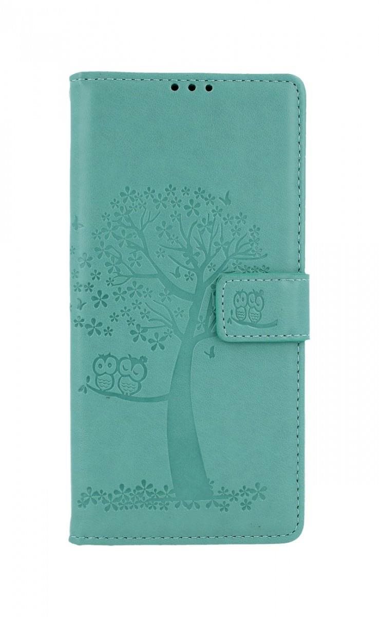 TopQ Xiaomi Redmi Note 9 Pro knižkový Zelený strom sovičky 50740