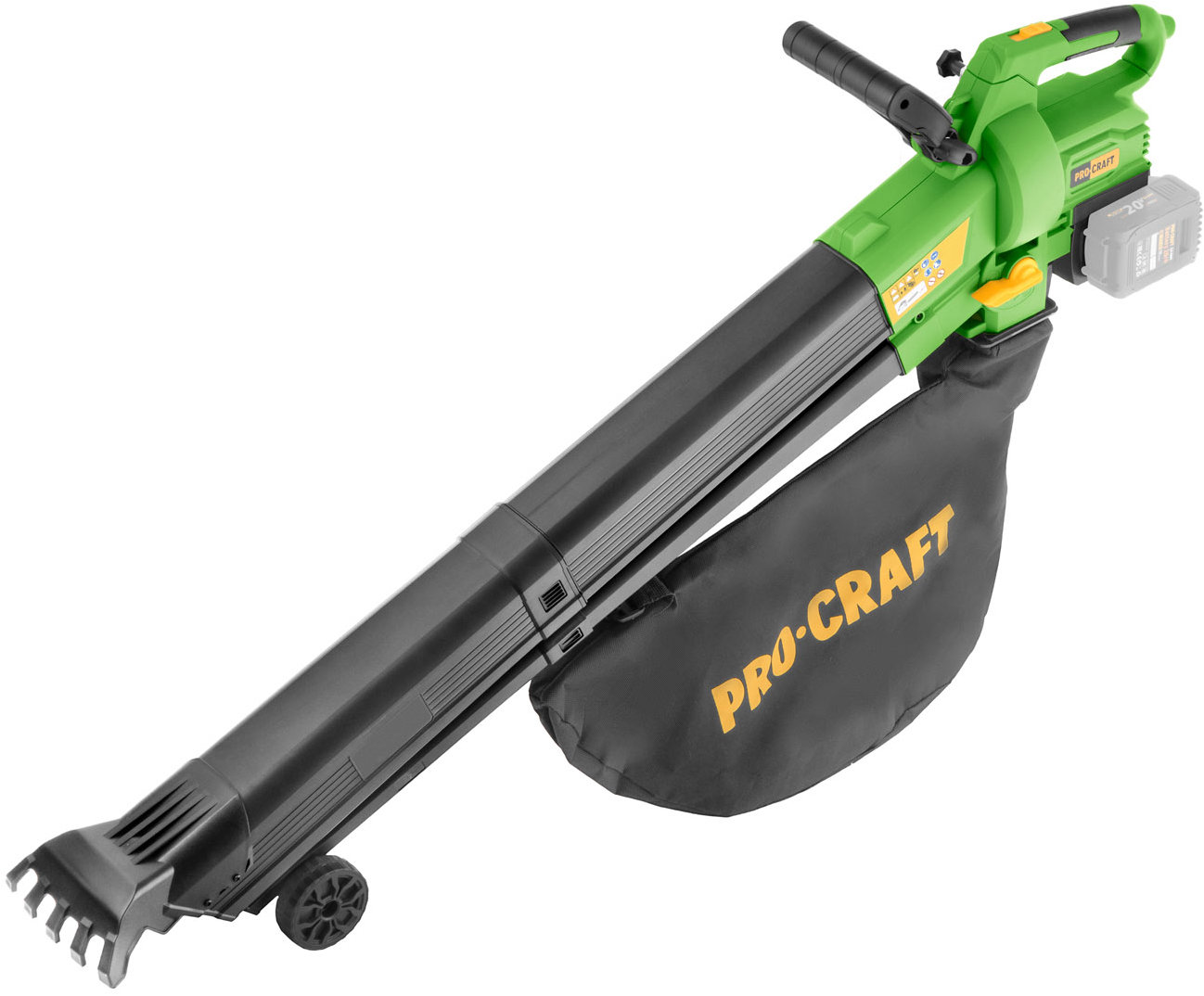 PROCRAFT Aku fukar/vysavač listí VB22 2 × 20V (bez AKU)