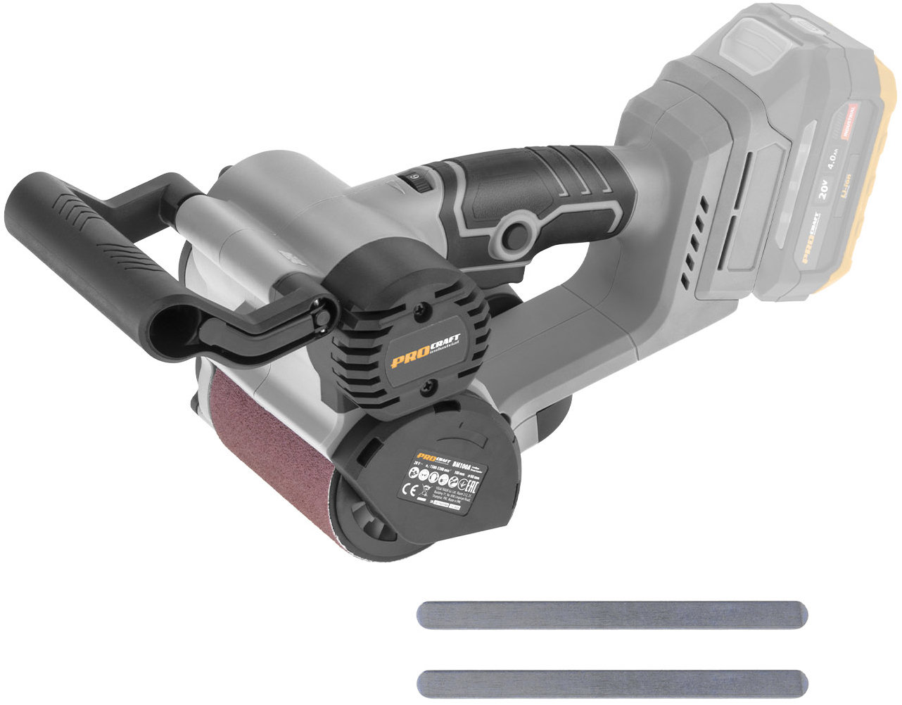 PROCRAFT Industrial Válcová bruska AKU BM100A (bez AKU)