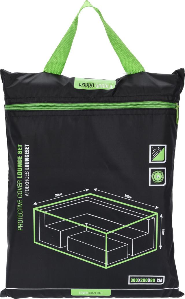 ProGarden obal na záhradný nábytok XL 300 × 200 × 80 cm, čierny