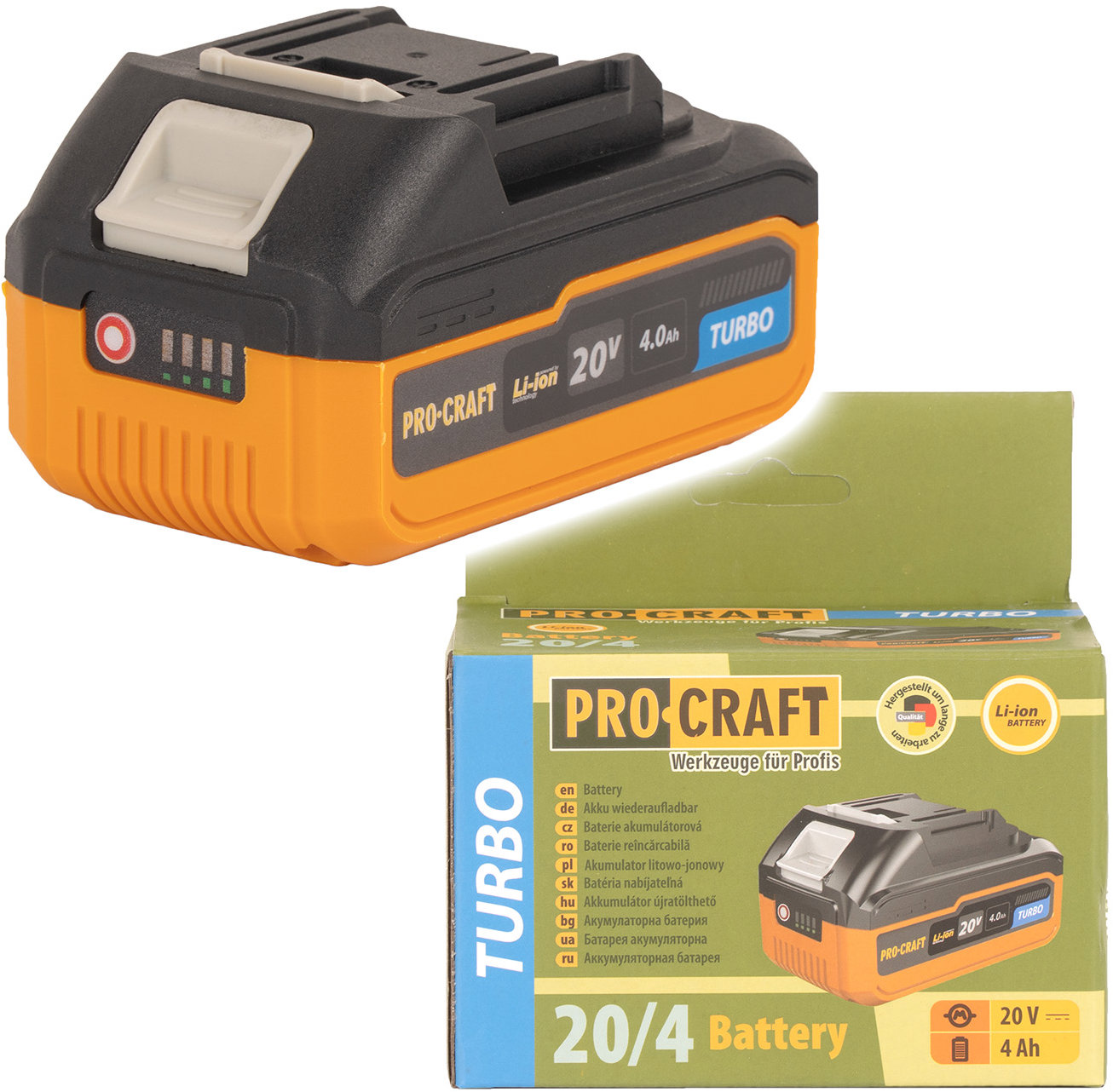 PROCRAFT Akumulátorová batéria 20/4 Turbo