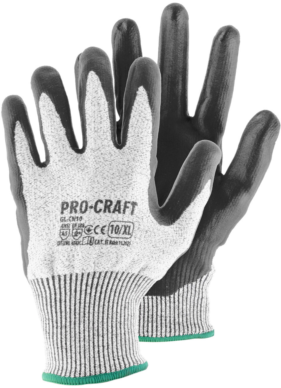 Procraft Pracovné rukavice nitrilové odolné proti prerezaniu M, GL-CN8