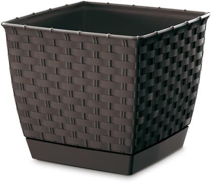 Prosperplast kvetináč RATOLLA ROUND DRLO300 tmavo hnedý
