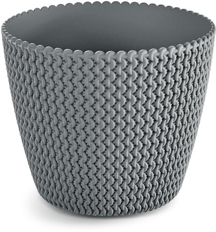 PROSPERPLAST Obal na kvetináč plastový SPLOFY DSP260 sivý