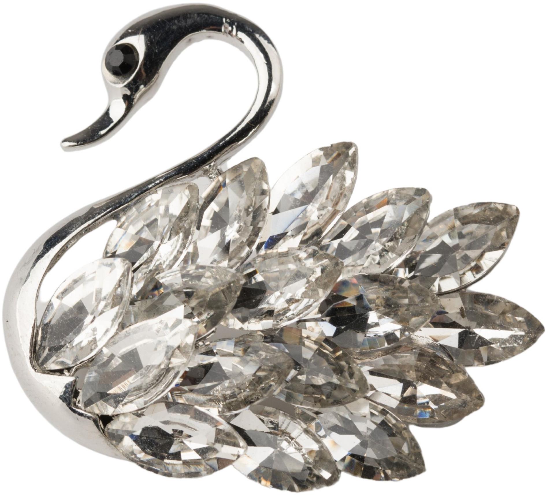 Feng Shui Harmony Brošňa Labuť strieborná