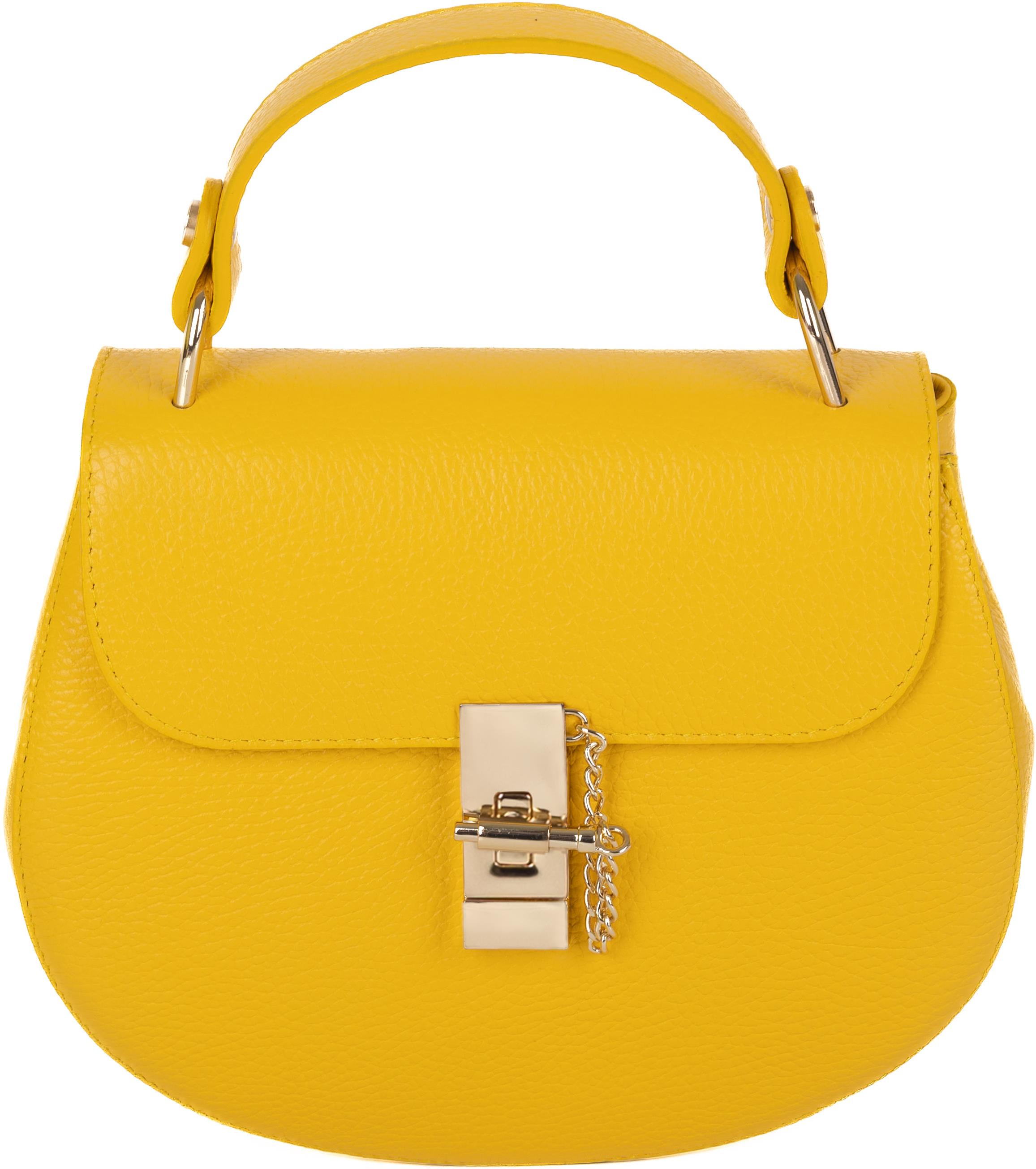SEGALI Kožená kabelka Lisa žltá