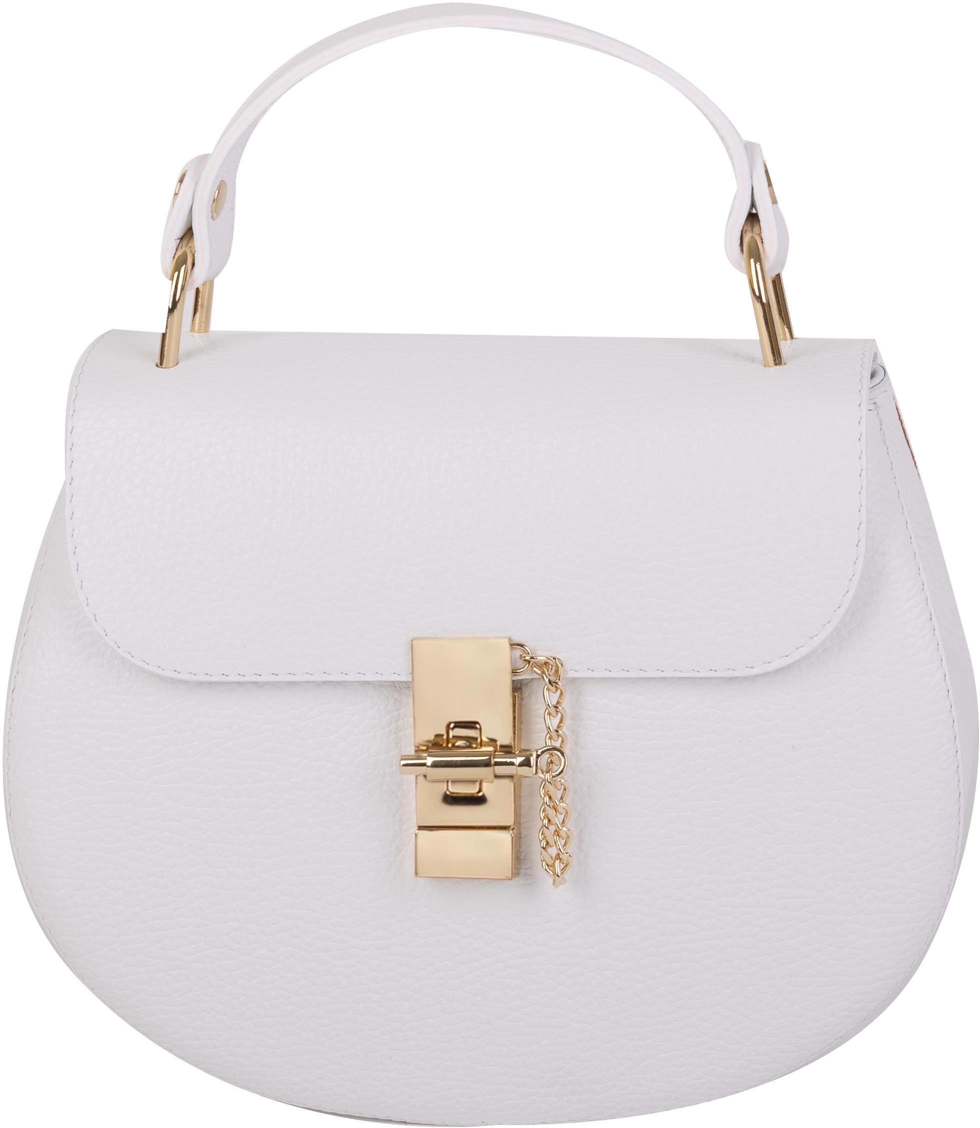 SEGALI Kožená kabelka Lisa biela