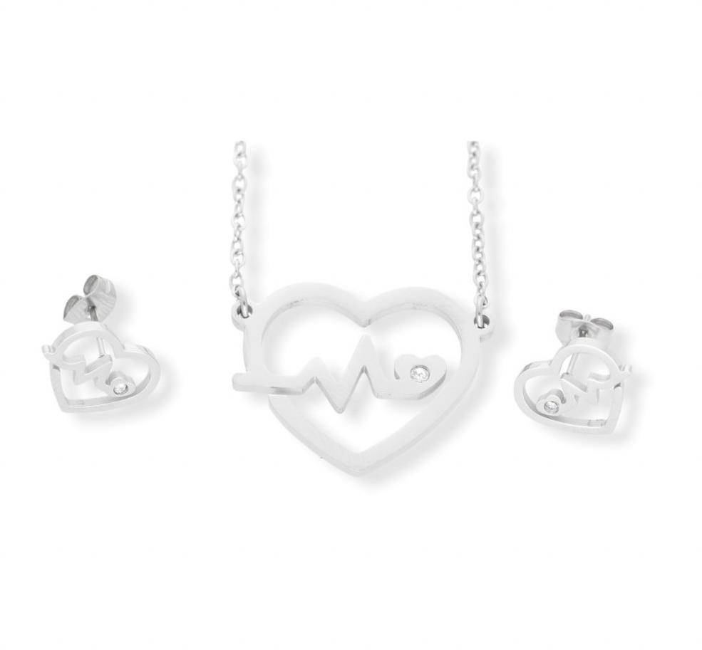 Ewena Súprava srdca EKG z chirurgickej ocele JFD543
