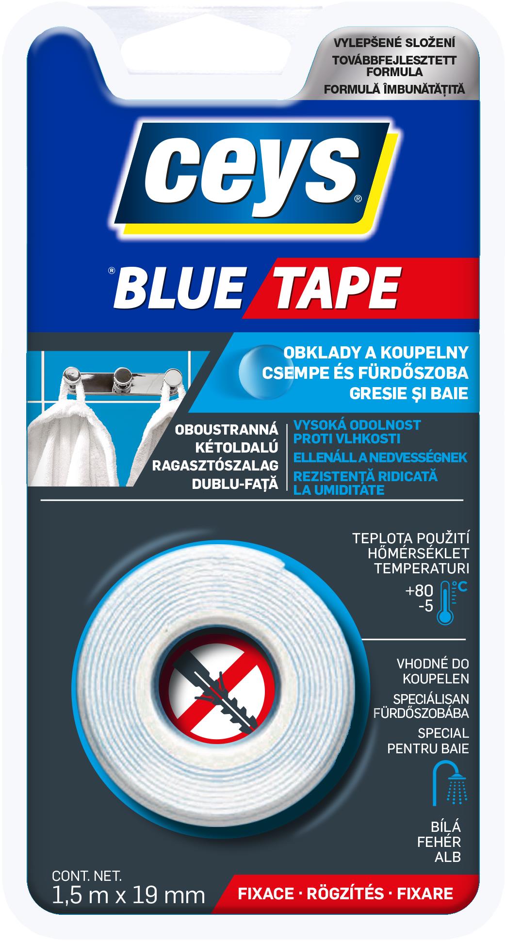 CEYS blue tape 1,5 m × 19 mm