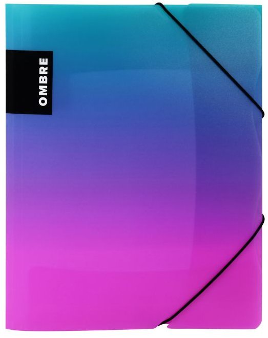 KARTON P + P OMBRE sloha s gumou A4 PP, ružová