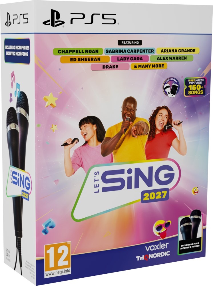 Lets Sing 2027 + 2 mikrofony - PS5