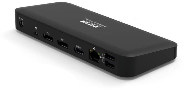 PORT CONNECT Dokovacia stanica USB-C 9 v 1 3× 4K, 2× Display Port, HDMI, 3× USB, USB-C, Ethernet, jack