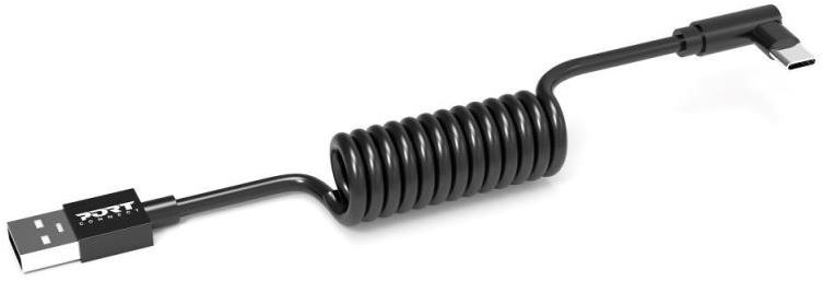 PORT CONNECT Spring cable USB-A do USB-C, 10 PACK