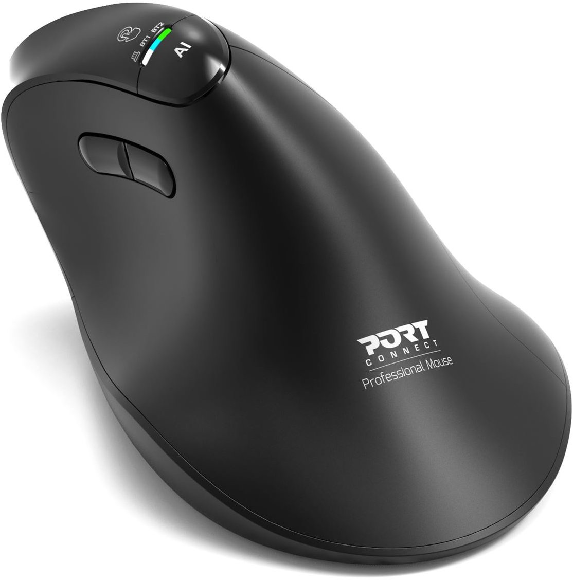 PORT CONNECT Ergo Auditor, Bluetooth a 2,4 GHz, USB-C, čierna