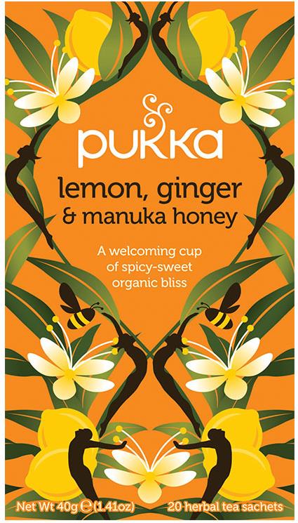 Pukka Lemon Ginger Manuka Honey BIO 20× 2 g
