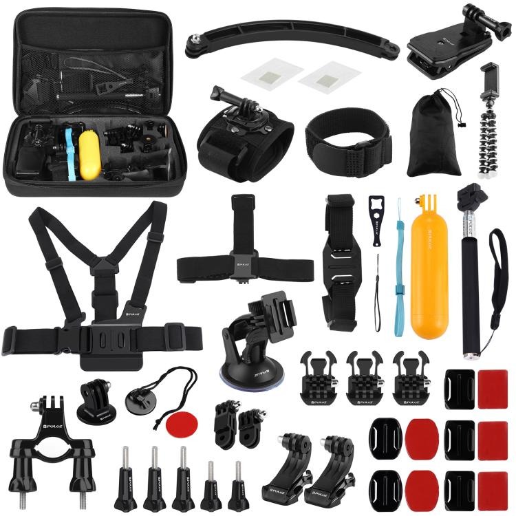 PULUZ 50 in 1 Accessories Total Ultimate Combo for GoPro, Insta360, DJI and Other