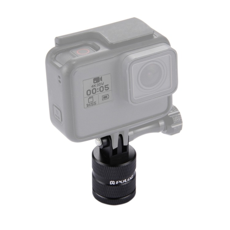 PULUZ CNC adaptér na statív 1/4" pre GoPro, Insta360, DJI a ďalšie