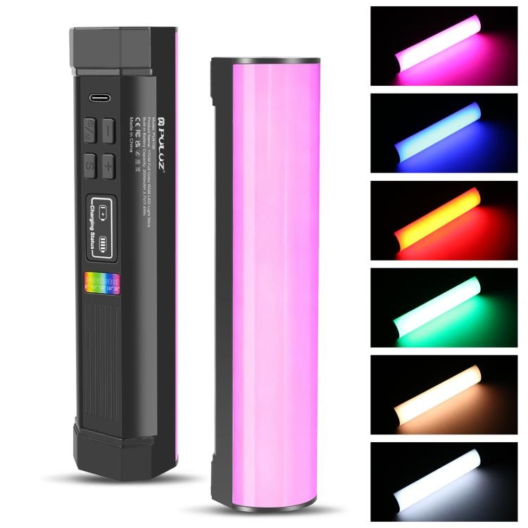 PULUZ 17 cm Photo Handheld Full Color RGB Stick Light Magnetic LED Fill Light
