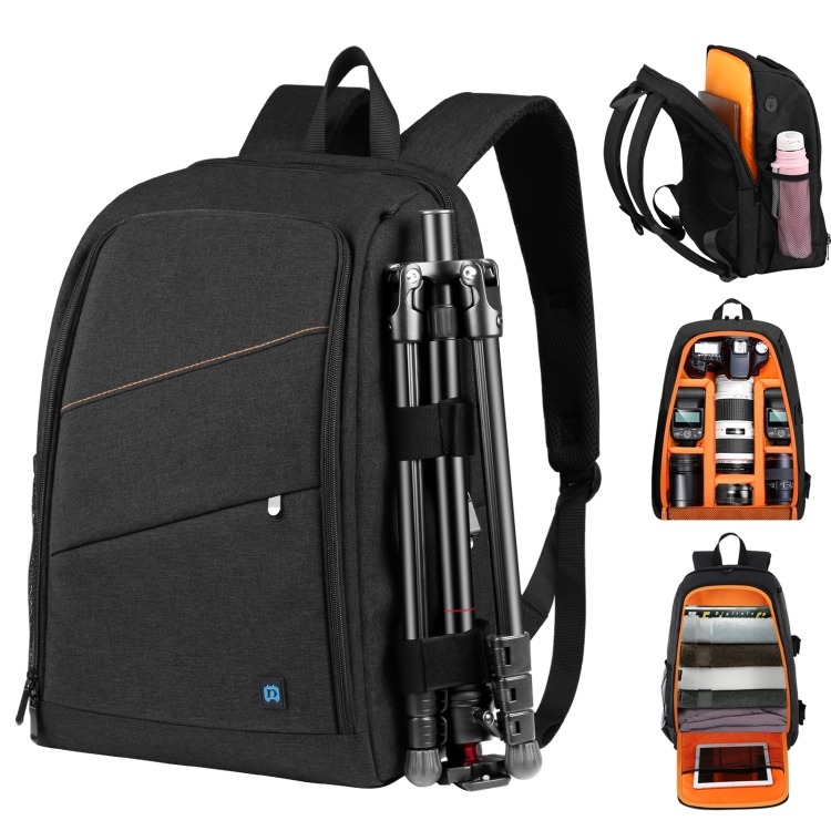 PULUZ Outdoor Portable Waterproof Scratch-proof Dual Shoulders Backpack Handheld PTZ Stabilizer Came